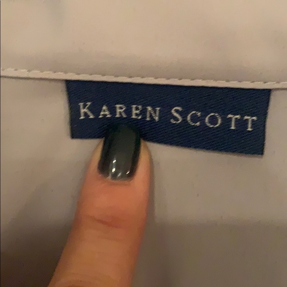 Gray Karen Scott blouse - Picture 2 of 7